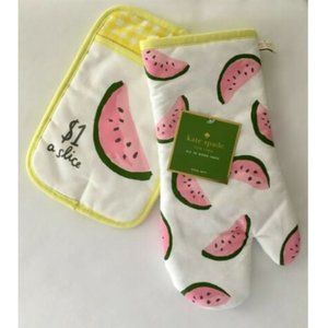 Kate Spade Watermelon Oven Mitt Potholder Set NWT!
